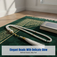 Glass Imitation Bead Tasbih, Tassel, Middle Eastern Muslim Prayer, Random Color