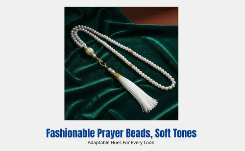 Glass Imitation Bead Tasbih, Tassel, Middle Eastern Muslim Prayer, Random Color