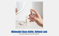 Transparent Glass Spray Bottle Refillable Perfume Atomizer Large Capacity Cosmetic Container Travel Empty Bottle