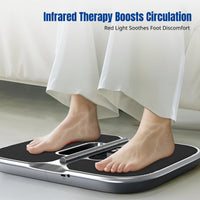 Low Vibration EMS Foot Massager, Infrared Therapy, Adjustable Strength, Certified, Portable for Workplace and Travel