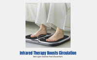Low Vibration EMS Foot Massager, Infrared Therapy, Adjustable Strength, Certified, Portable for Workplace and Travel