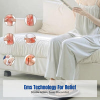 Low Vibration EMS Foot Massager, Infrared Therapy, Adjustable Strength, Certified, Portable for Workplace and Travel