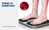 Low Vibration EMS Foot Massager, Infrared Therapy, Adjustable Strength, Certified, Portable for Workplace and Travel