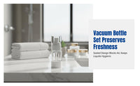 Vacuum Travel Dispensing Bottle Set, AS Resin, Press Pump Spray Bottle, Portable Cosmetic Lotion Container, Multi-Size,