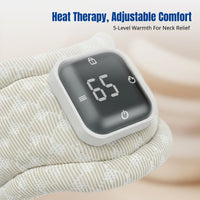 Neck Support With Heat, U-Shaped Cervical Pillow, Adjustable Temperature, Vibration Massage, For Home And Office