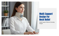 Neck Support With Heat, U-Shaped Cervical Pillow, Adjustable Temperature, Vibration Massage, For Home And Office